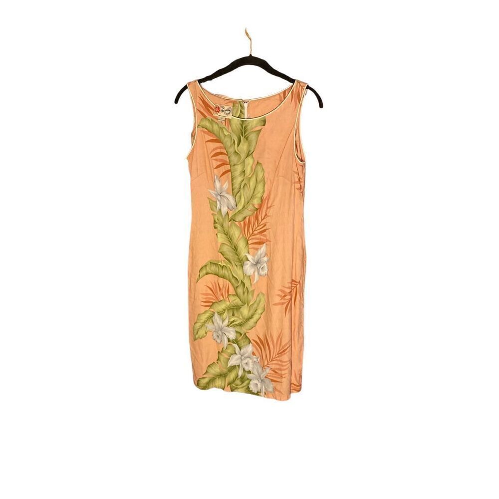 Hilo hattie Hawaiian original orchid panel short dress size medium ￼